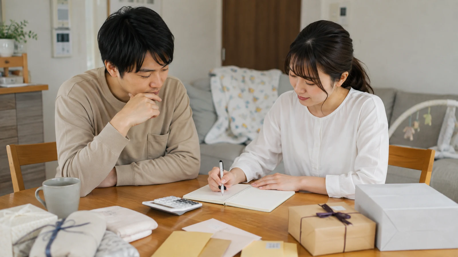 出産内祝いの相場と金額早見表